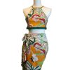 WOMEN FLORAL PRINT SWIM SUIT/COVER - 3PC - Image 2