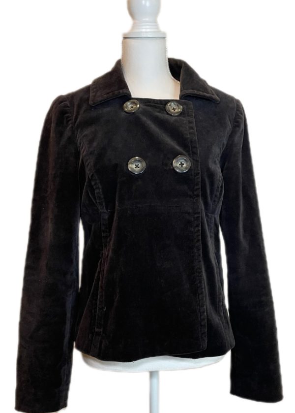 VELVET WOMENS SHORT FOUR BUTTON COAT