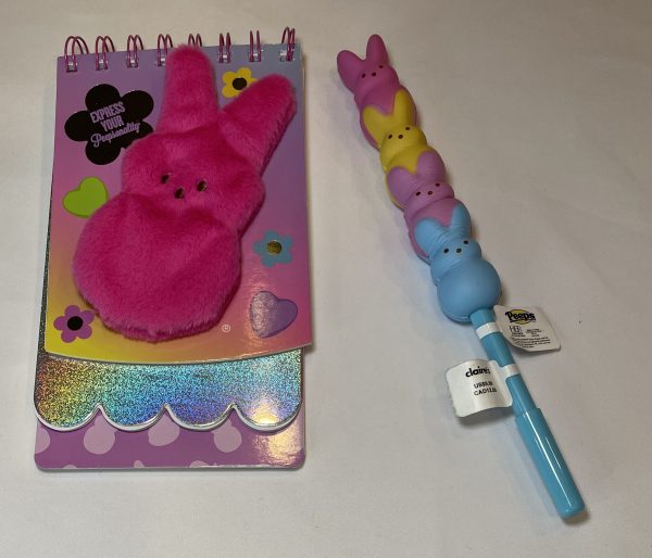 PEEPS COLORFUL NOTEPAD AND PEN