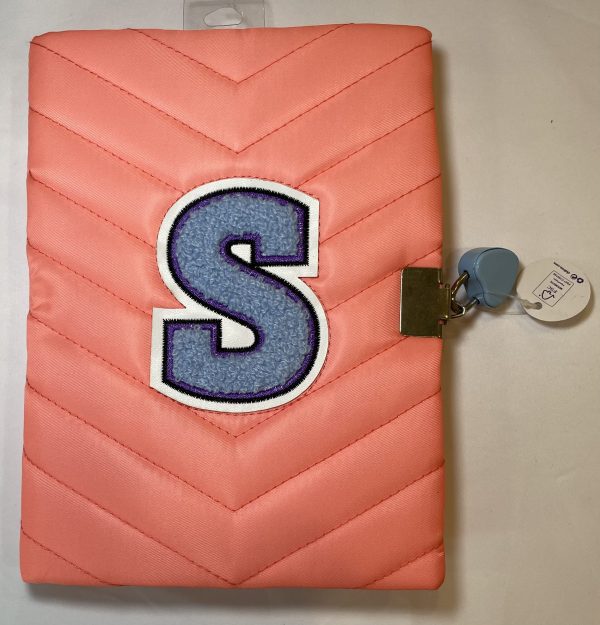 S INITIAL VARSITY ORANGE LOCK DIARY