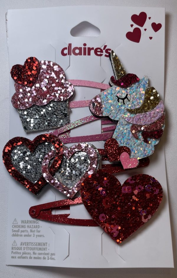 GLITTER ASSORTED SNAP HAIR CLIPS