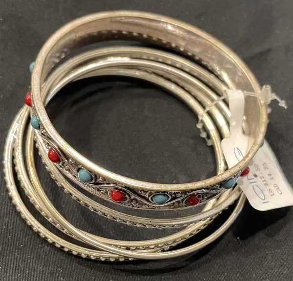 5 SET MULTI-COLOR BANGLE BRACELET SET