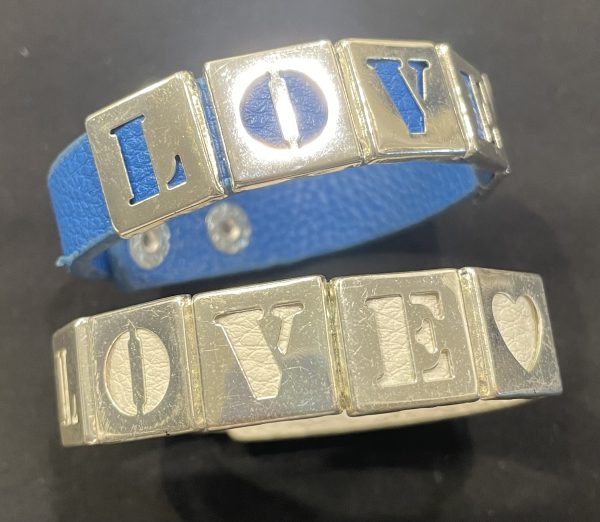 2 PIECE SET OF LOVE BRACELETS