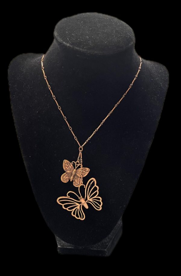 COPPER BUTTERFLY NECKLACE