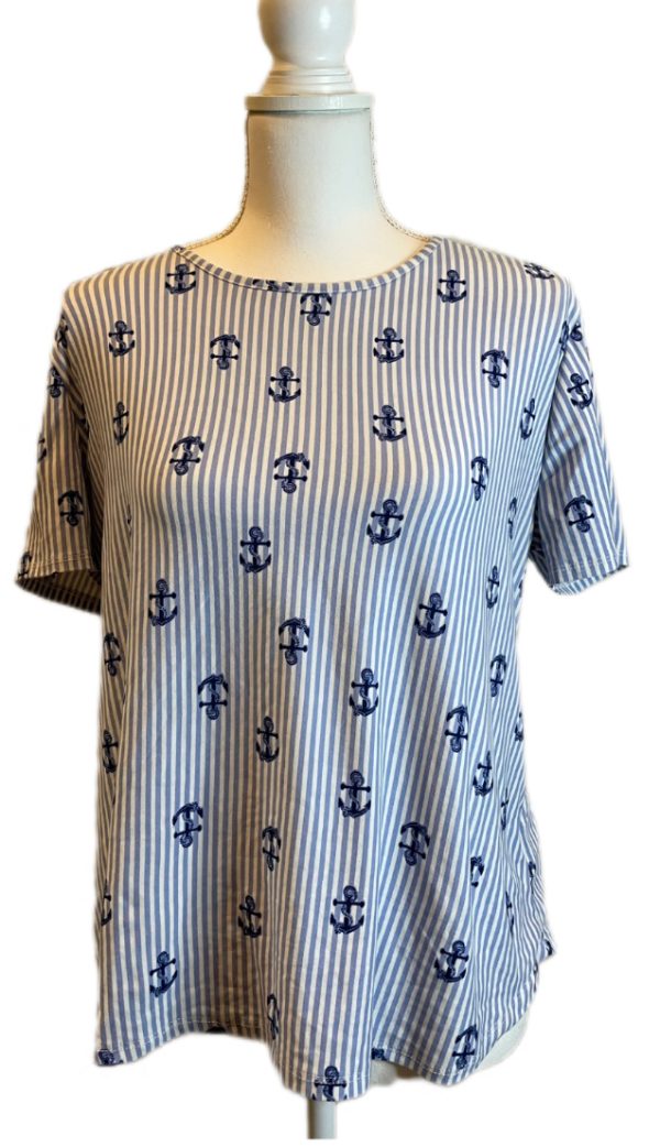 CASUAL ANCHOR PRINT SHORT SLEEVE SHIRT