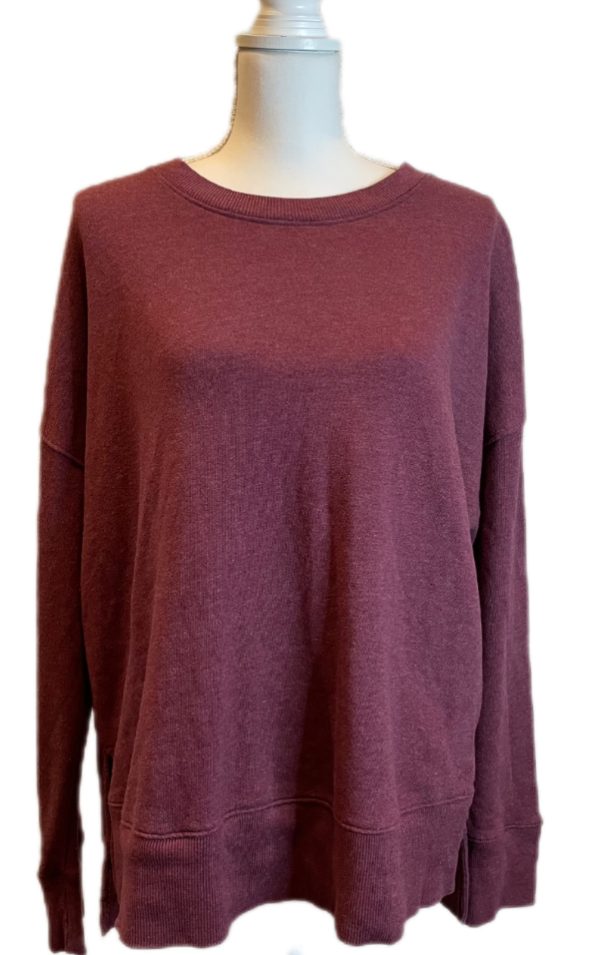 TIME AND TRU MAUVE LONG SLEEVE SWEATER