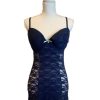 BLUE LACE CORSET LINGERIE