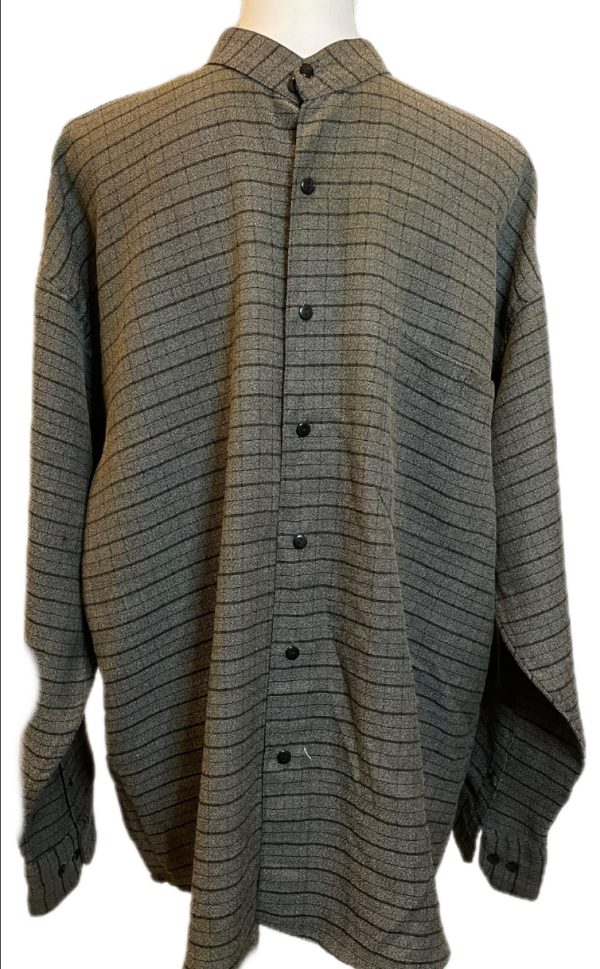 WOOL CASUAL LONG SLEEVE BUTTON DOWN